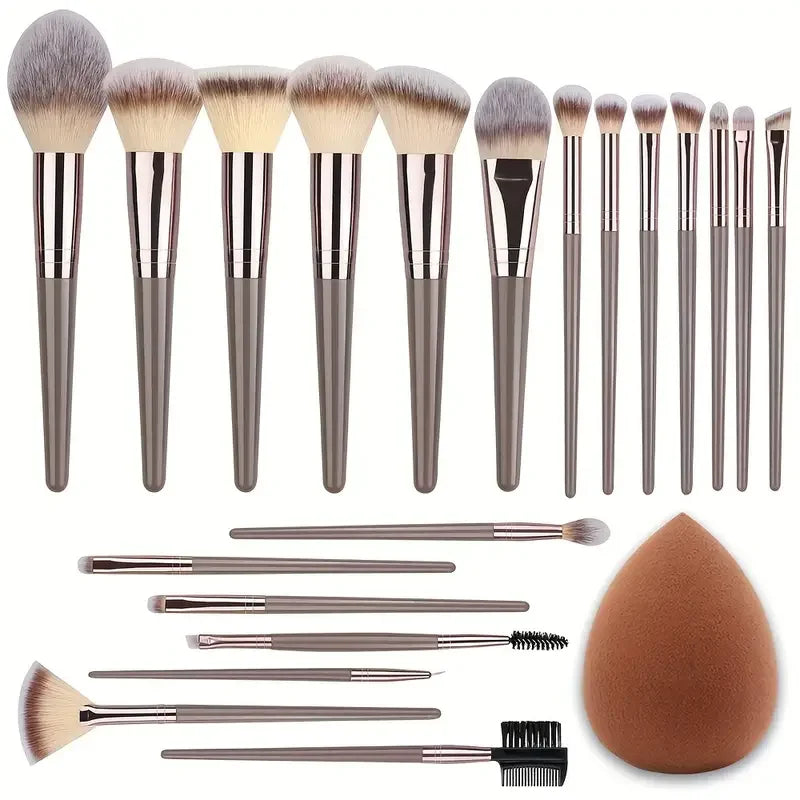 Professional 3-20 Pcs Makeup Brushes Set - Cindorium