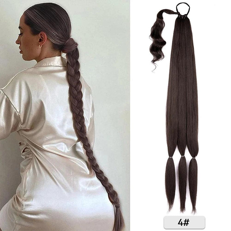 Long Synthetic Braided Ponytail Extension - Cindorium