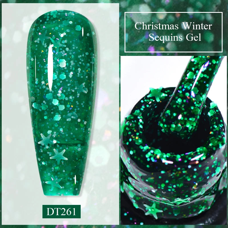 MEET ACROSS Metallic 5ml Nail Art Gel Polish - Cindorium