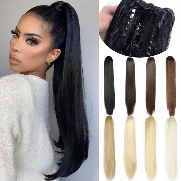 Synthetic Claw Clip-on Ponytail Hair Extension - Cindorium