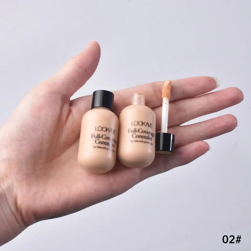 Waterproof Liquid Concealer – Full Coverage for Acne & Dark Circles GraceCavally Store