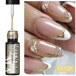 MEET ACROSS Metallic 5ml Nail Art Gel Polish - Cindorium