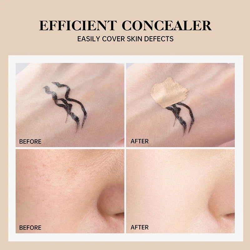 Waterproof Liquid Concealer – Full Coverage for Acne & Dark Circles GraceCavally Store