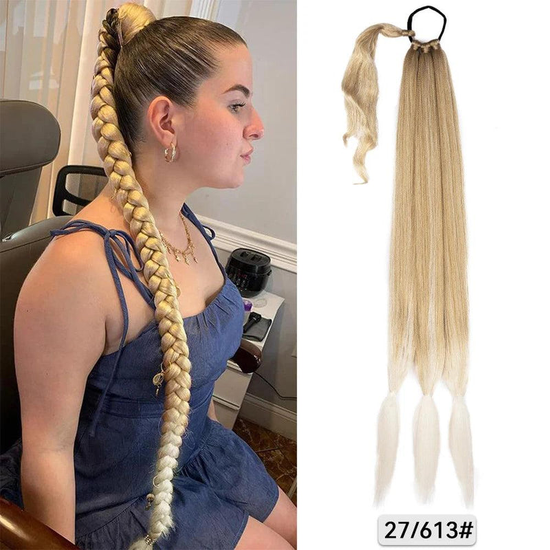 Long Synthetic Braided Ponytail Extension - Cindorium