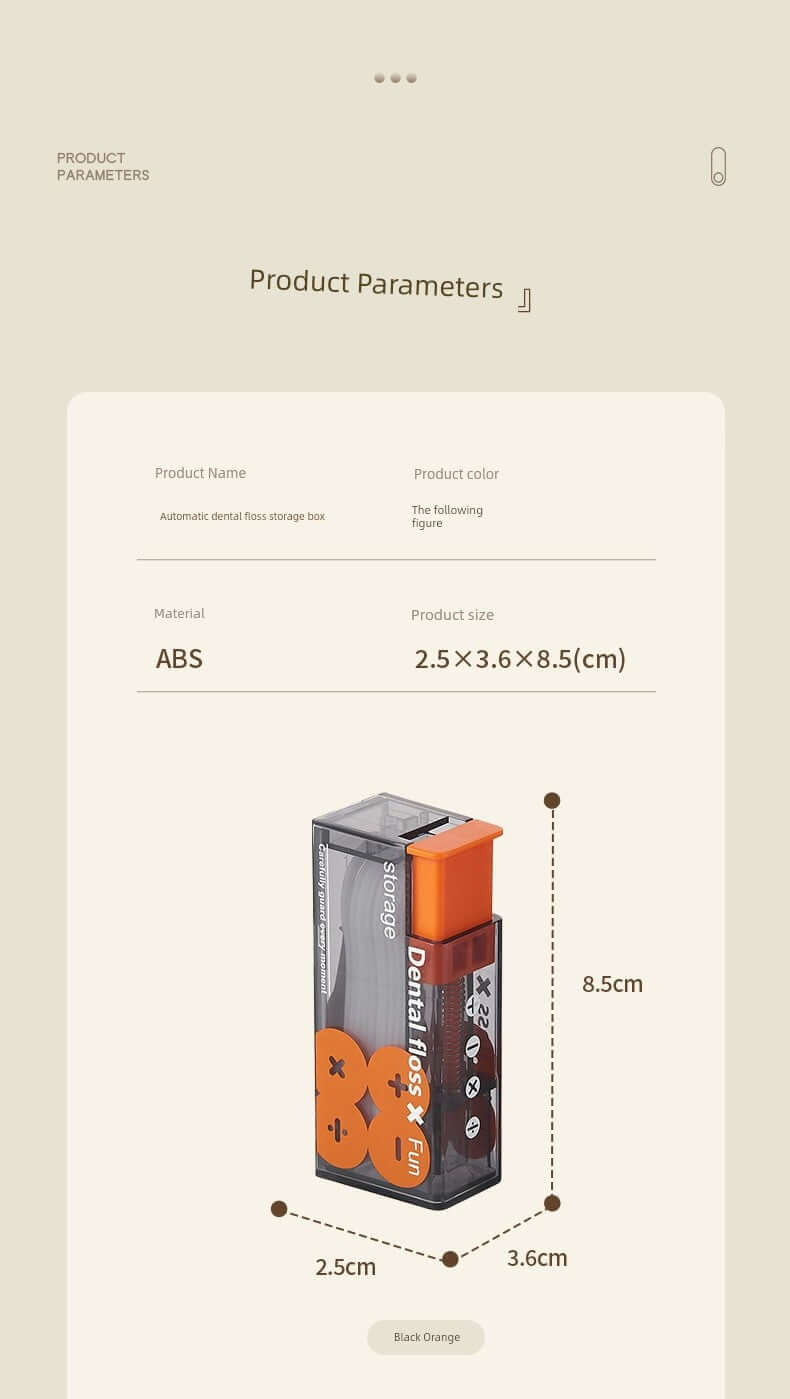 Dental Floss Box Automatic Pop-up Portable Portable Mini - Cindorium