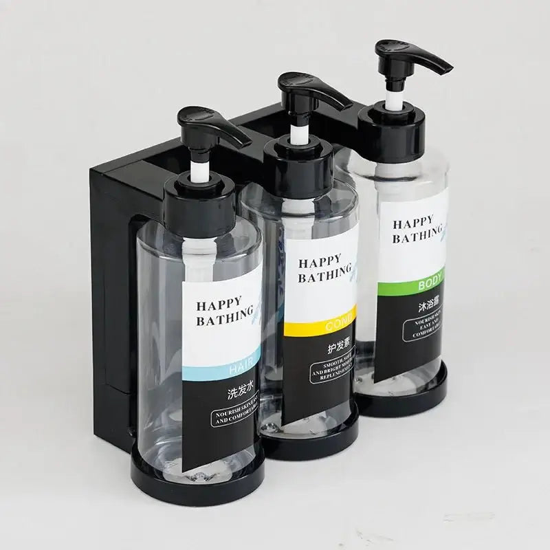 Amber Shampoo Conditioner Bodywash Dispenser Bottles - Cindorium