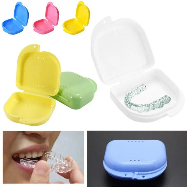 Braces Case Mouth Guard Container Denture Storage Box - Cindorium