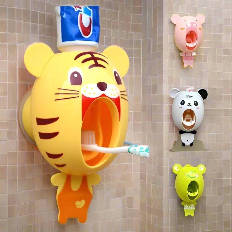 Cartoon Child Toothpaste Squeezer Toothbrush Holder - Cindorium