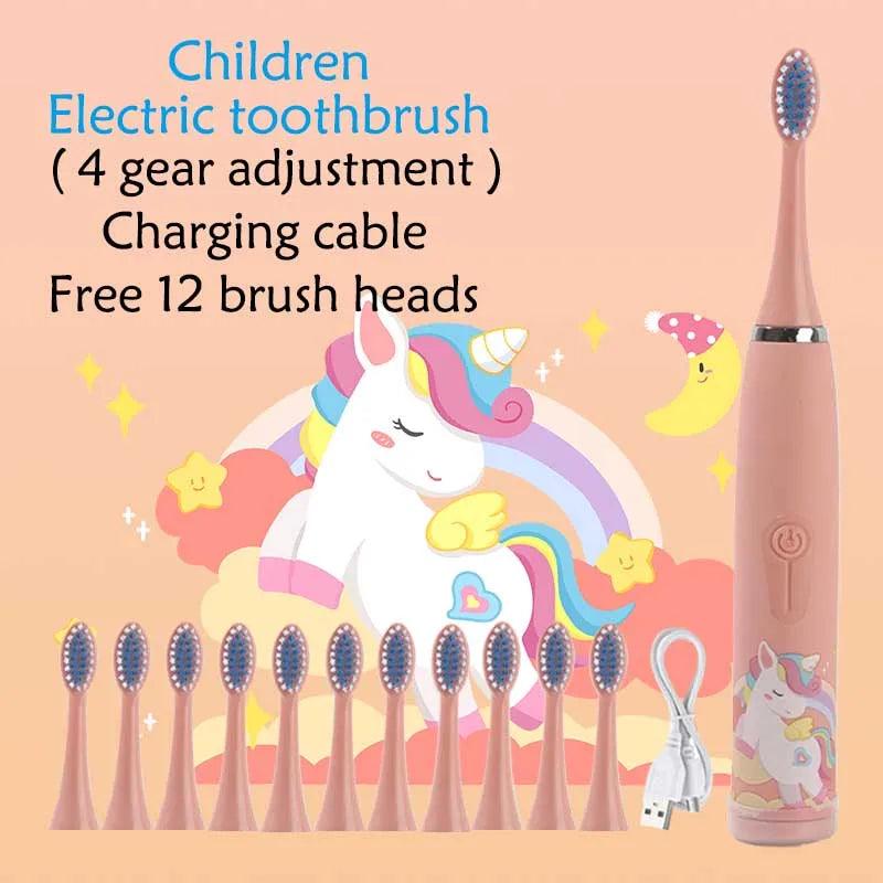 Child's USB Sonic Electric Toothbrush Rechargeable - Cindorium