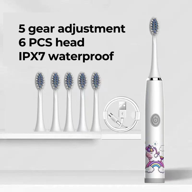 Child's USB Sonic Electric Toothbrush Rechargeable - Cindorium