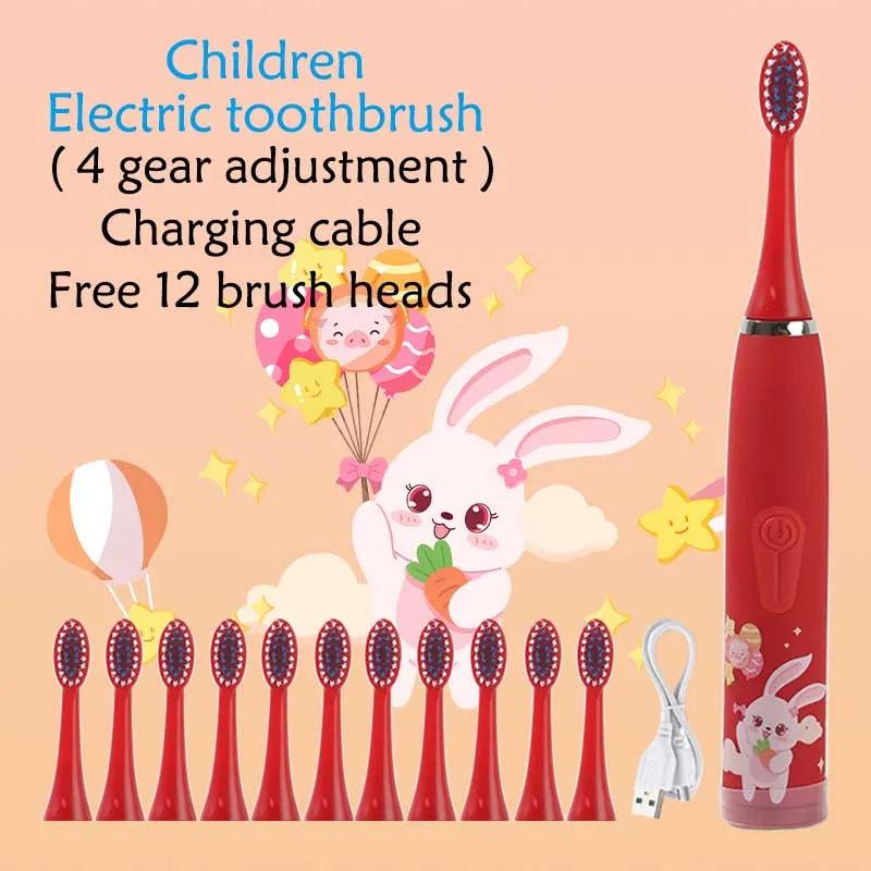 Child's USB Sonic Electric Toothbrush Rechargeable - Cindorium