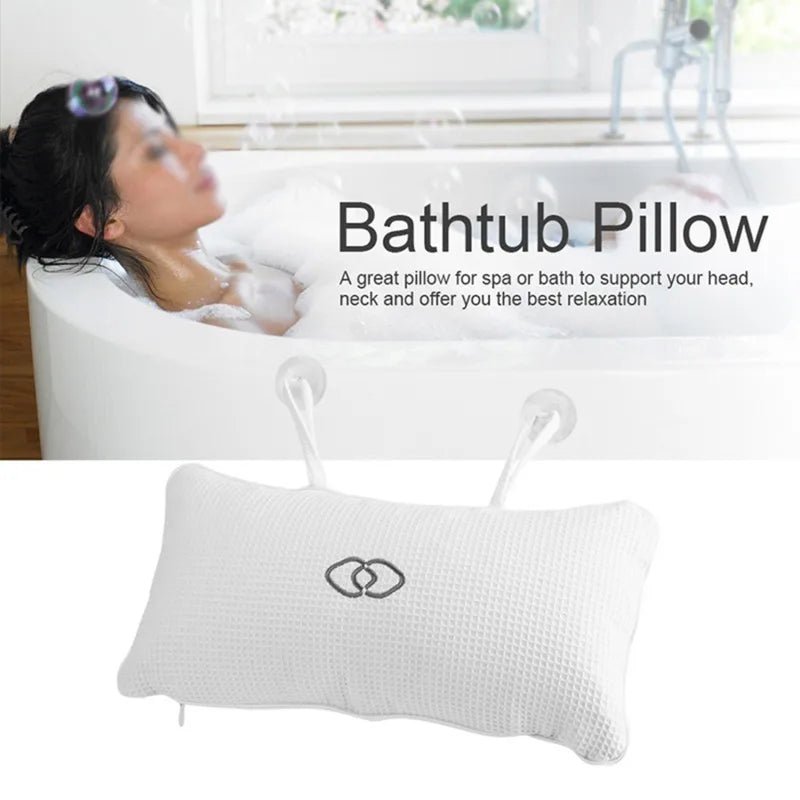 Comfort Neck Back Bathtub Pillow - Anti - slip - Cindorium