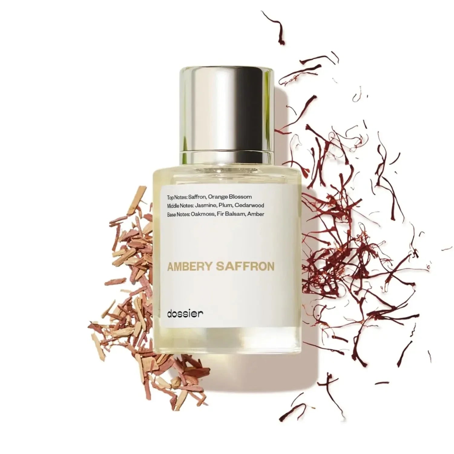 Dossier Ambery Saffron | 1.7 Fl Oz Eau de Parfum – Inspired by Baccarat Rouge 540 - Cindorium