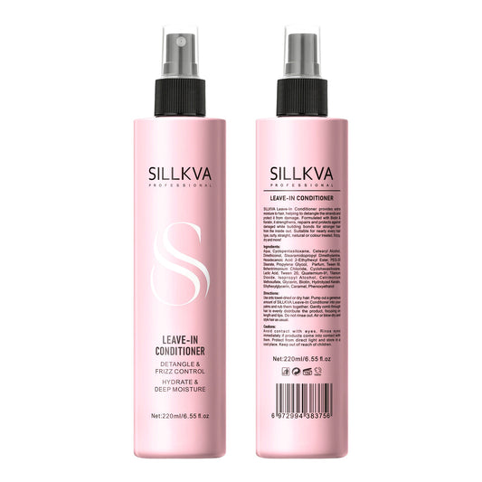 SILKVA Leave‑In Spray – Deep Conditioning Anti‑Frizz Hydration Shield (6.55 fl oz)
