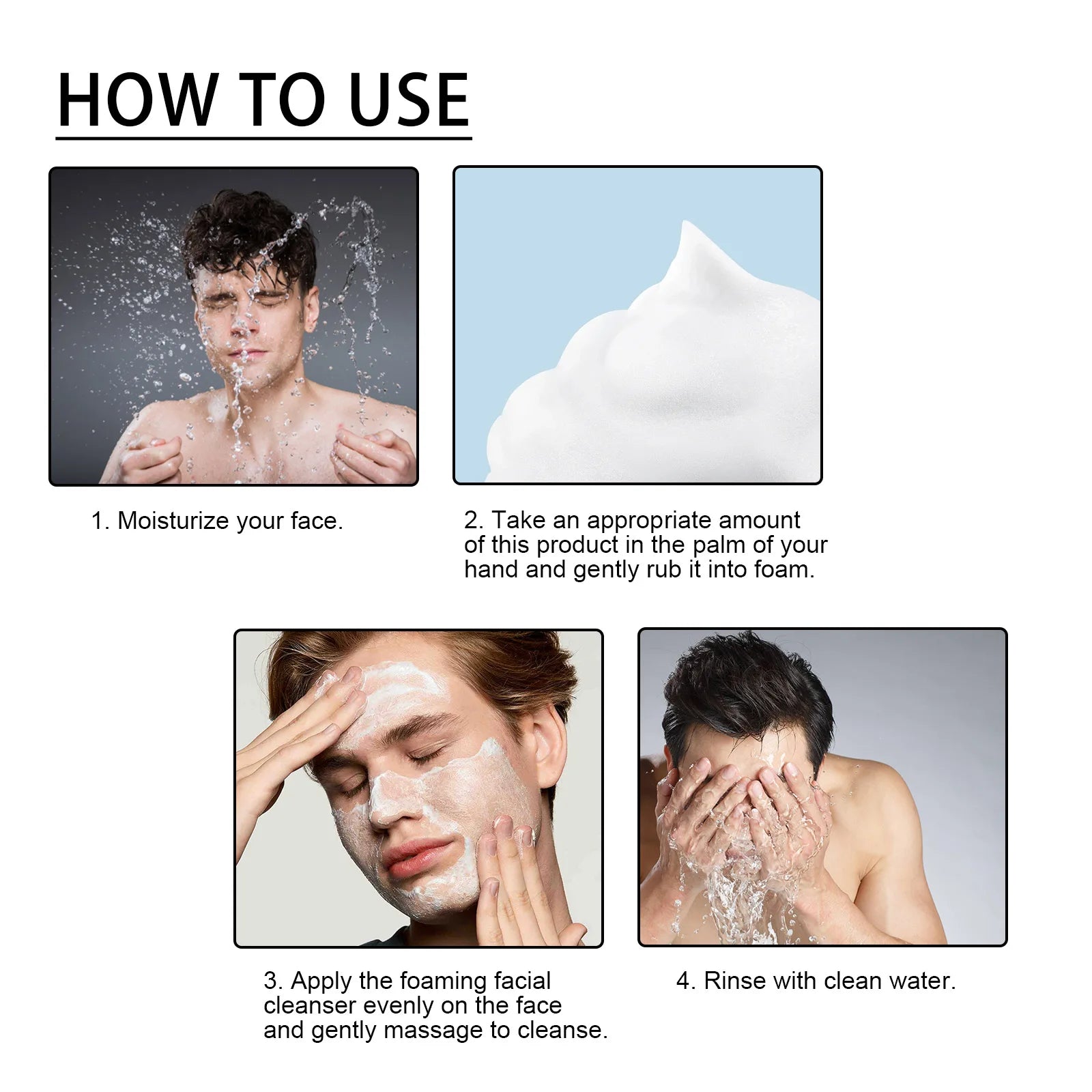 Men’s Daily Face Wash – Deep Cleansing, Oil Control & Acne Removal Cleanser - Cindorium