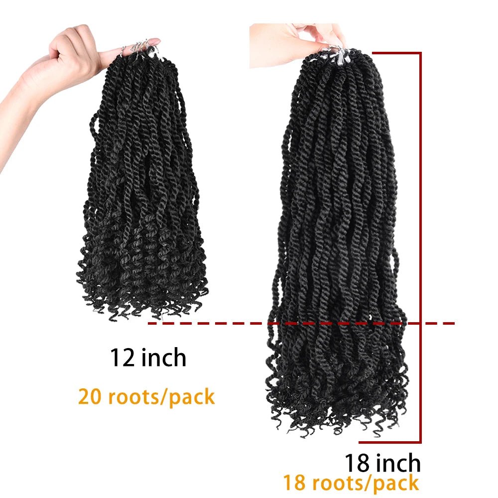 Silike 12" Senegalese Twist Crochet Hair – Curly Ends, 3X Kinky Braids - Cindorium