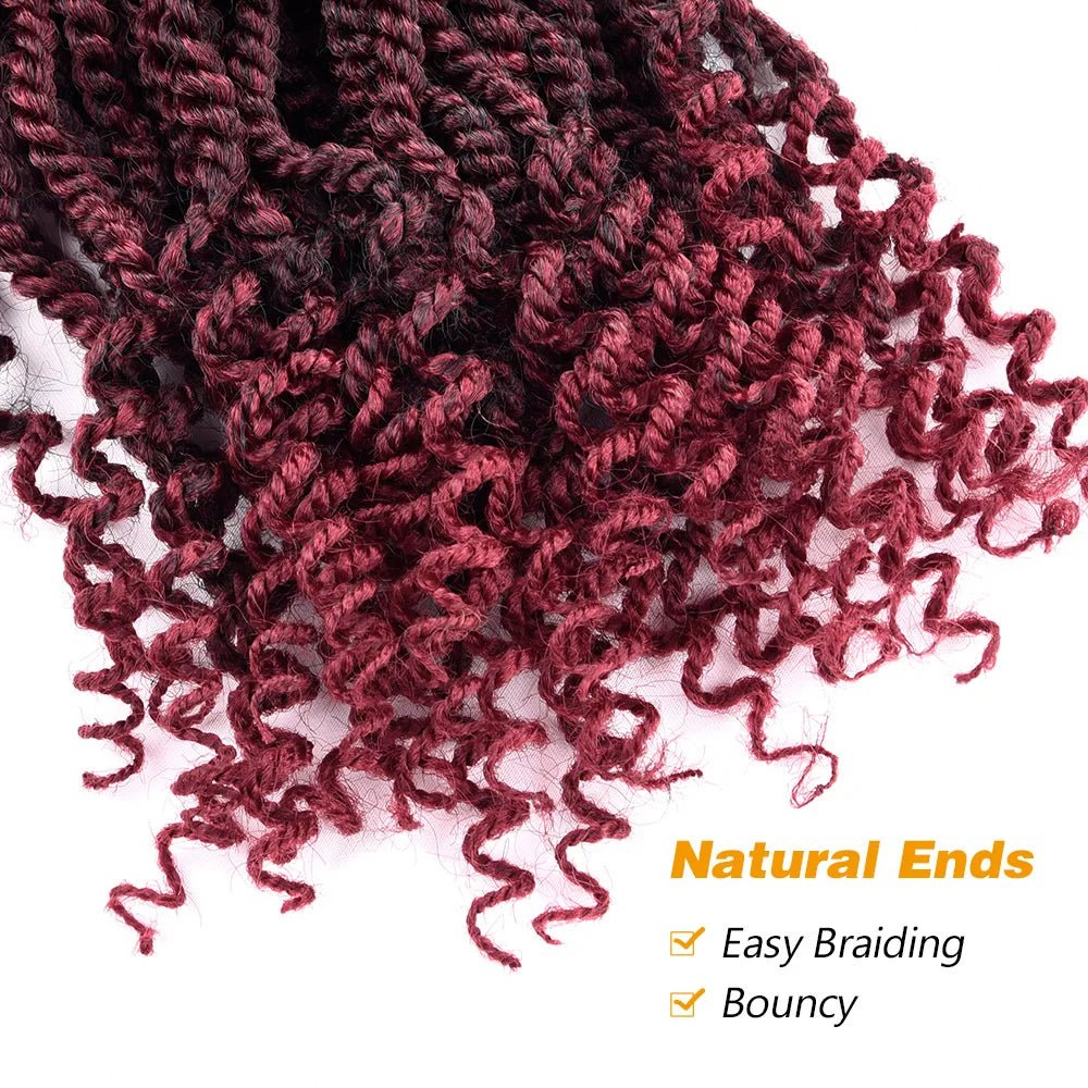 Silike 12" Senegalese Twist Crochet Hair – Curly Ends, 3X Kinky Braids - Cindorium