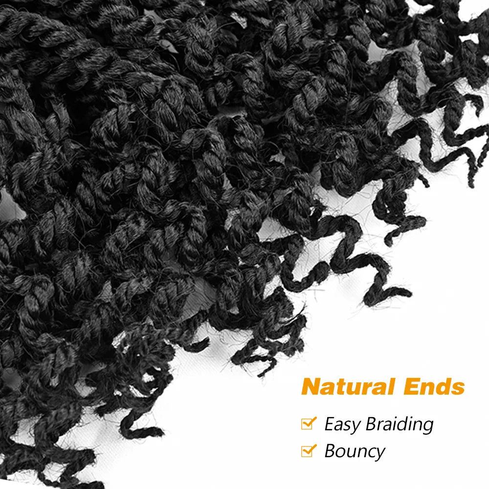 Silike 12" Senegalese Twist Crochet Hair – Curly Ends, 3X Kinky Braids - Cindorium