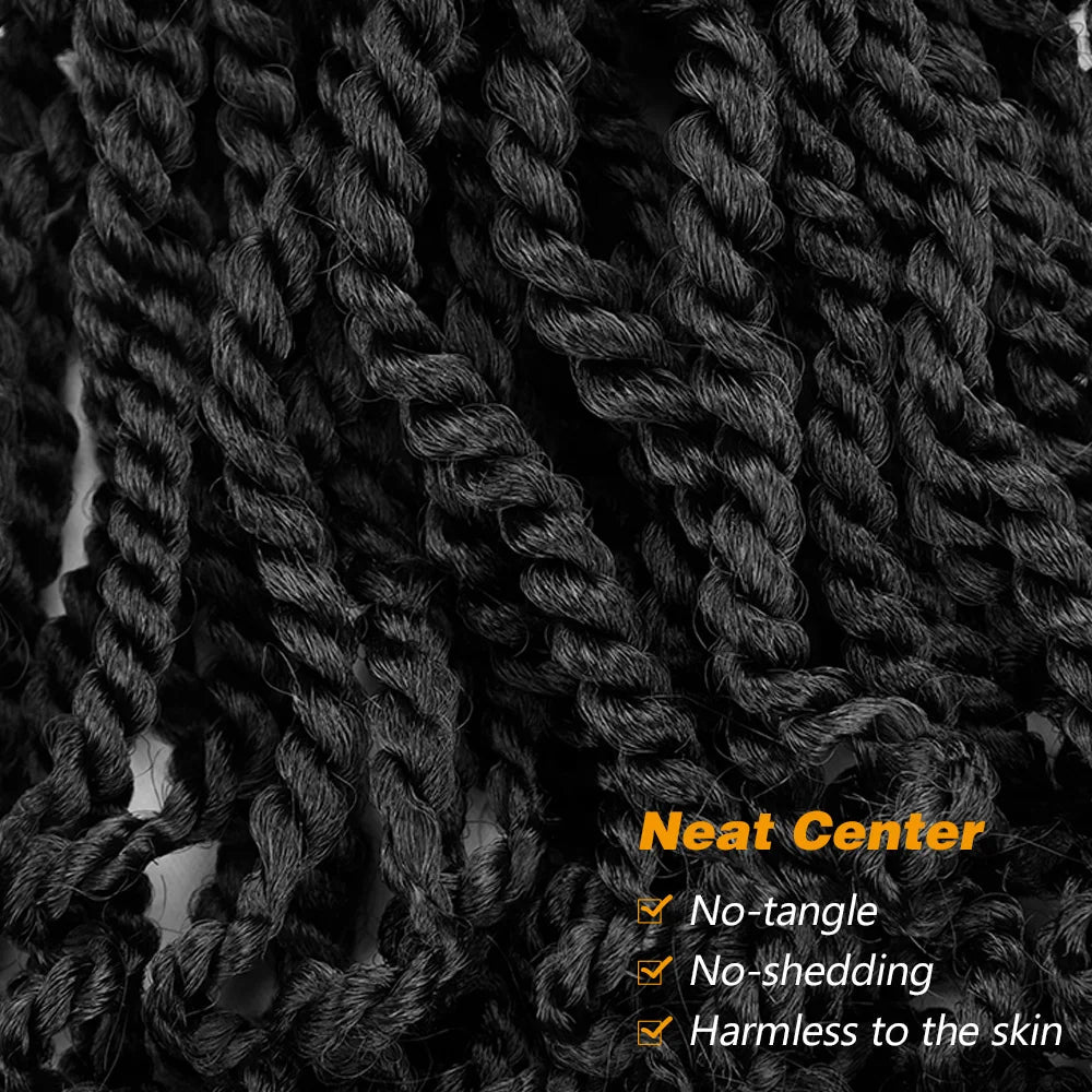 Silike 12" Senegalese Twist Crochet Hair – Curly Ends, 3X Kinky Braids - Cindorium