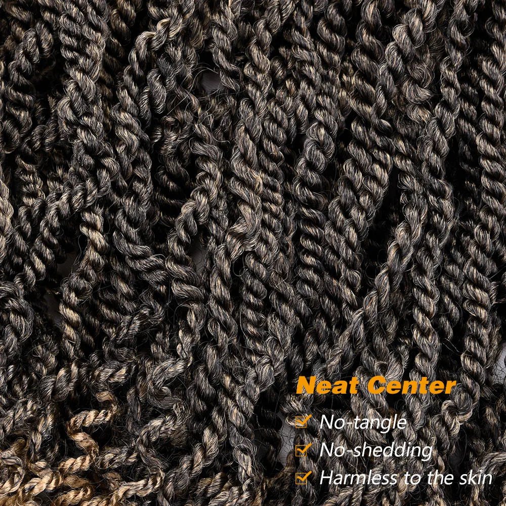 Silike 12" Senegalese Twist Crochet Hair – Curly Ends, 3X Kinky Braids - Cindorium