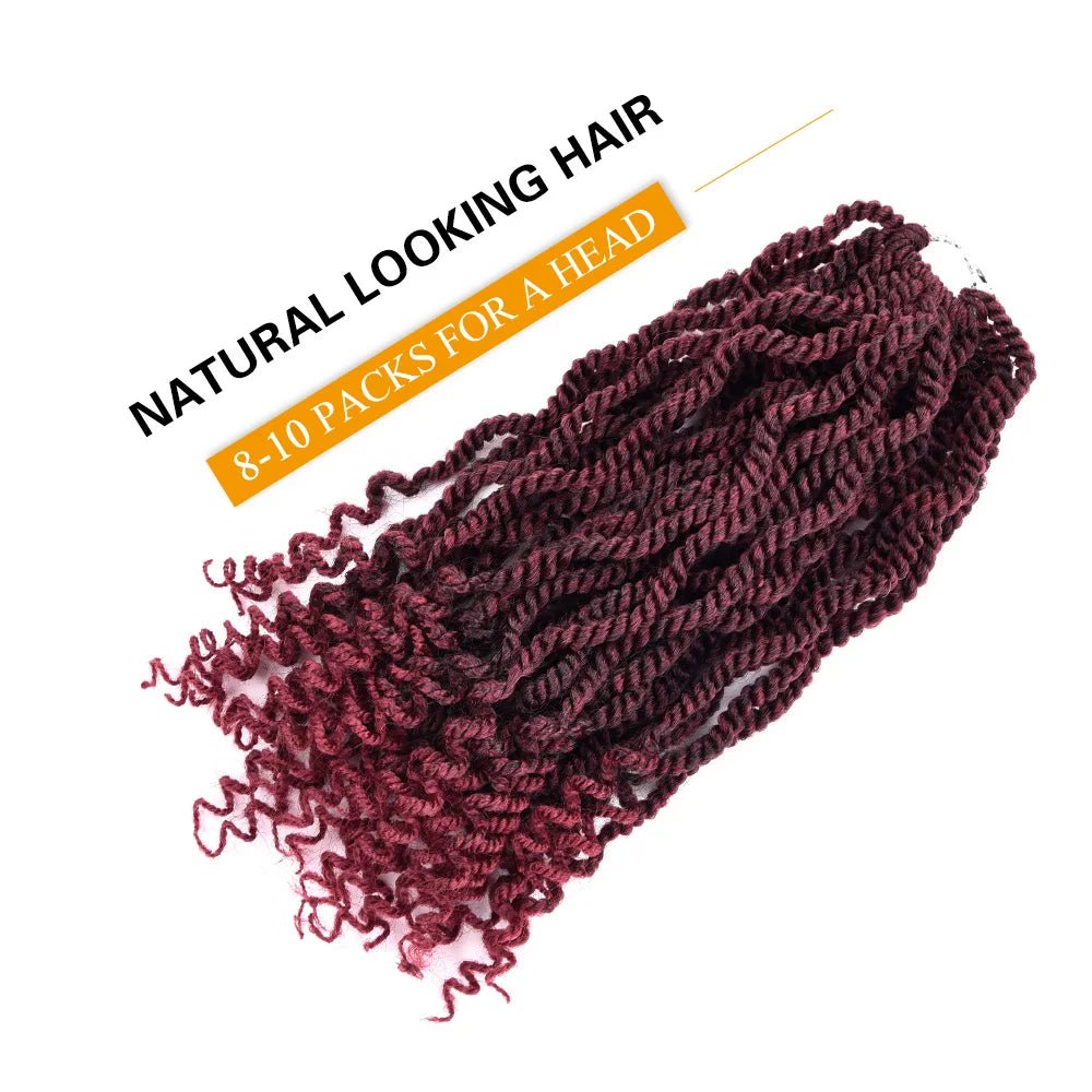 Silike 12" Senegalese Twist Crochet Hair – Curly Ends, 3X Kinky Braids - Cindorium