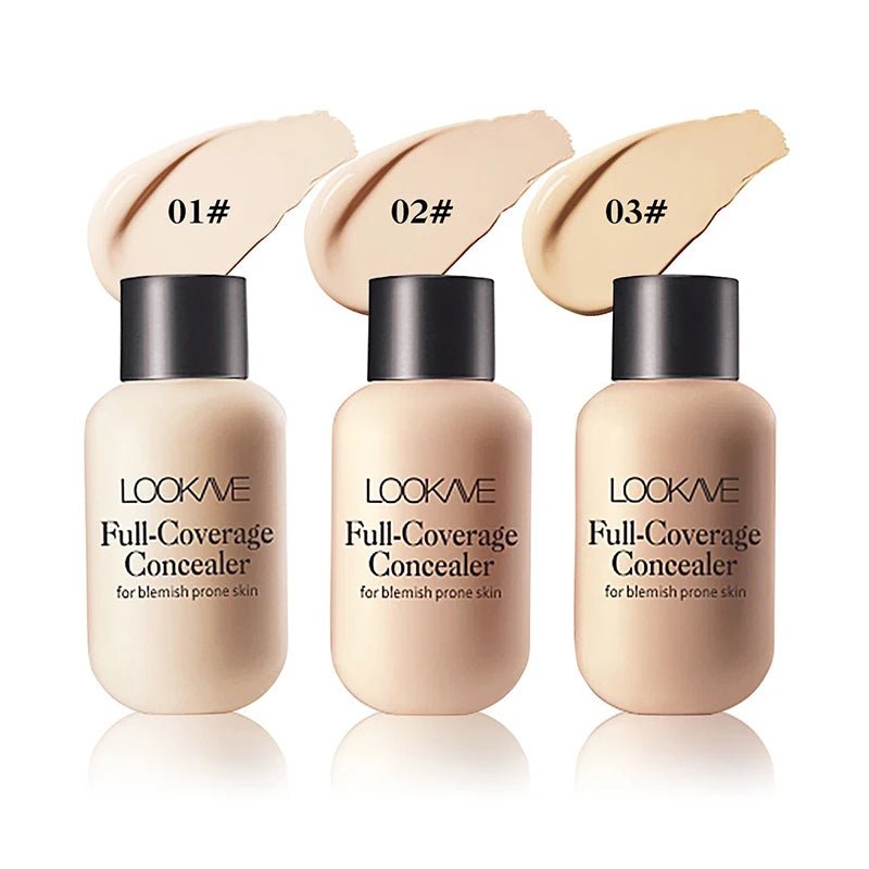 Waterproof Liquid Concealer – Full Coverage for Acne & Dark Circles - Cindorium