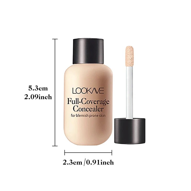 Waterproof Liquid Concealer – Full Coverage for Acne & Dark Circles - Cindorium