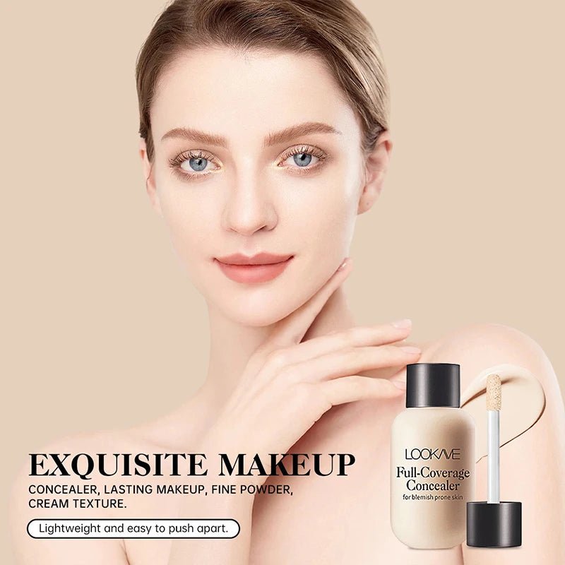 Waterproof Liquid Concealer – Full Coverage for Acne & Dark Circles - Cindorium
