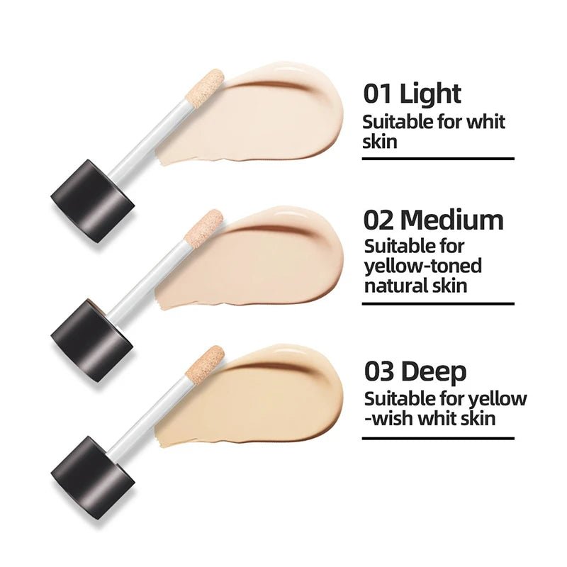 Waterproof Liquid Concealer – Full Coverage for Acne & Dark Circles - Cindorium
